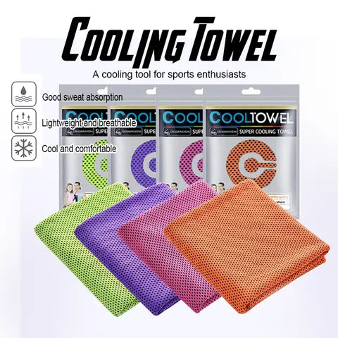 Instant Cooling Towel — Sports & Outdoor Microfiber Chill Wrap