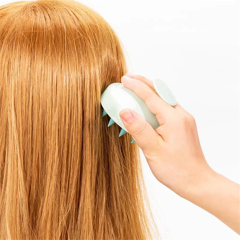 Silicone Scalp Massager Shampoo Brush — Deep Clean & Hair Growth