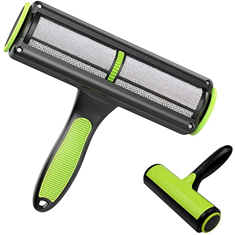 Reusable Pet Hair Remover Roller – Self-Cleaning Base, Dog & Cat Fur