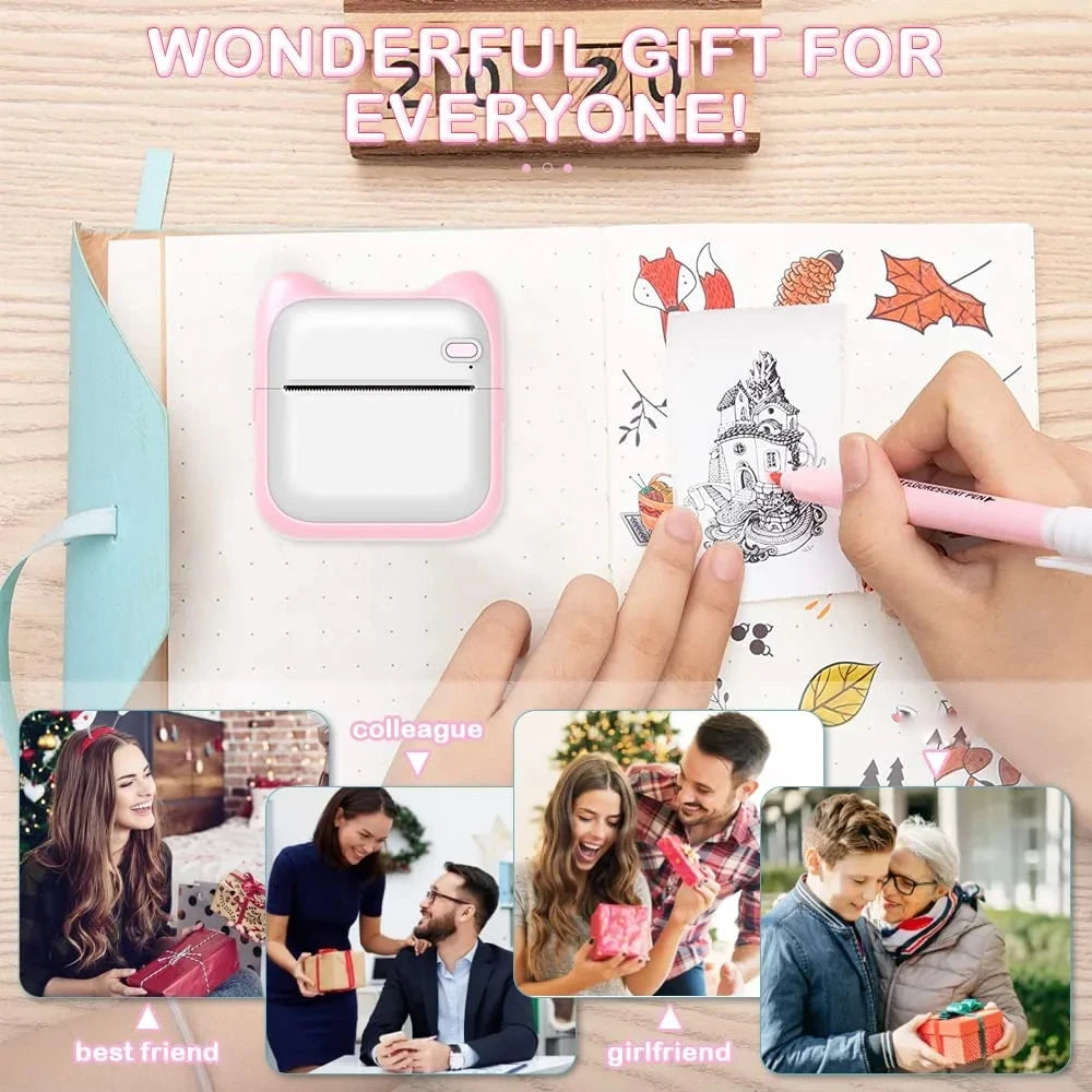 X6 Mini Bluetooth Thermal Sticker Printer — Inkless Portable Label Maker