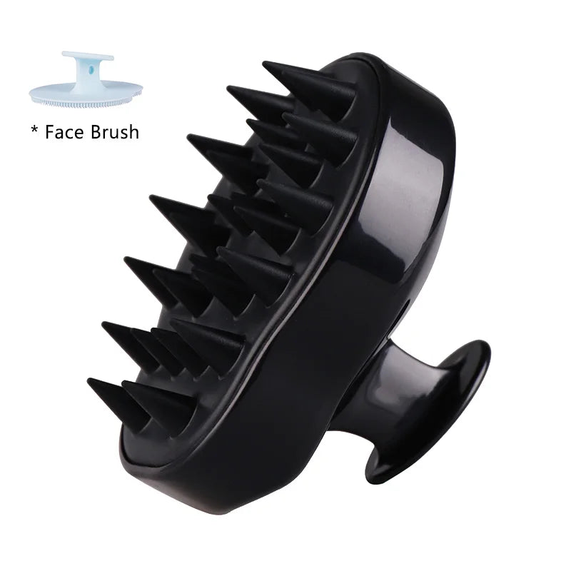 Silicone Scalp Massager Shampoo Brush — Deep Clean & Hair Growth