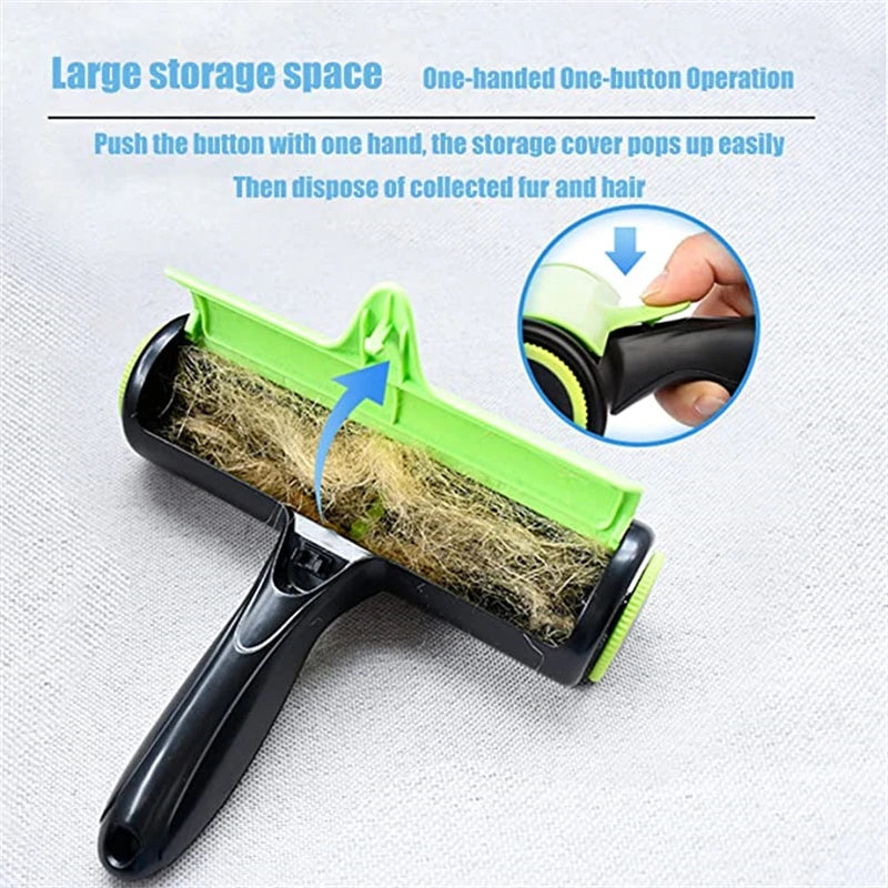 Reusable Pet Hair Remover Roller — No Refills Needed