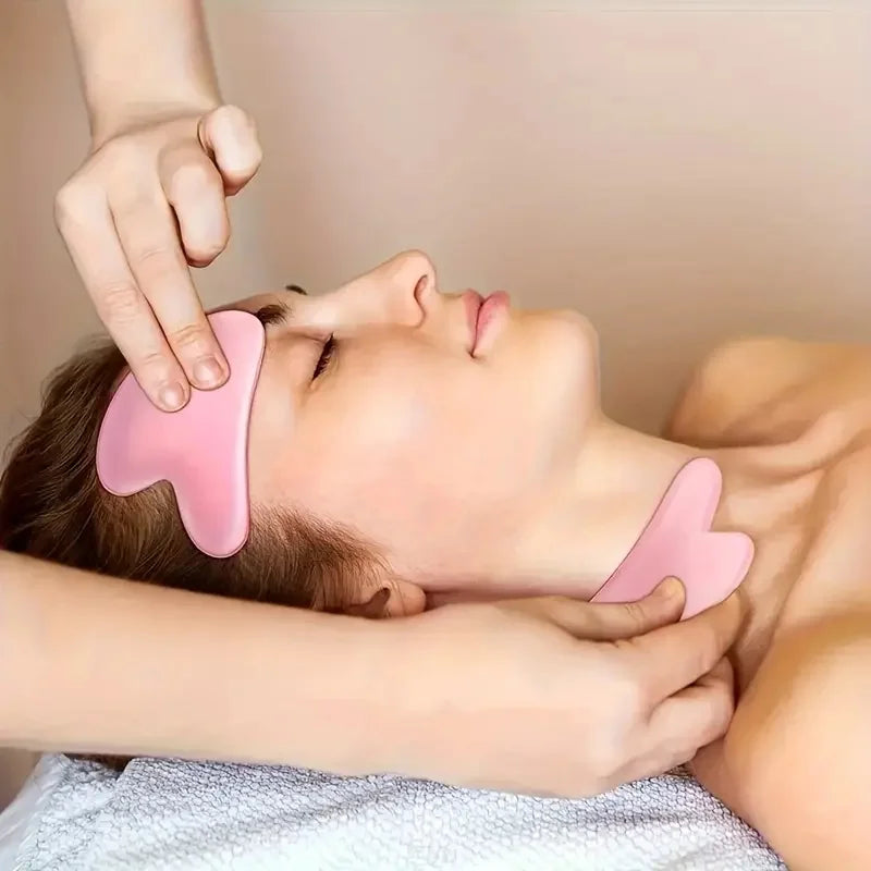 Stainless Steel Ice Face Roller & Gua Sha Set