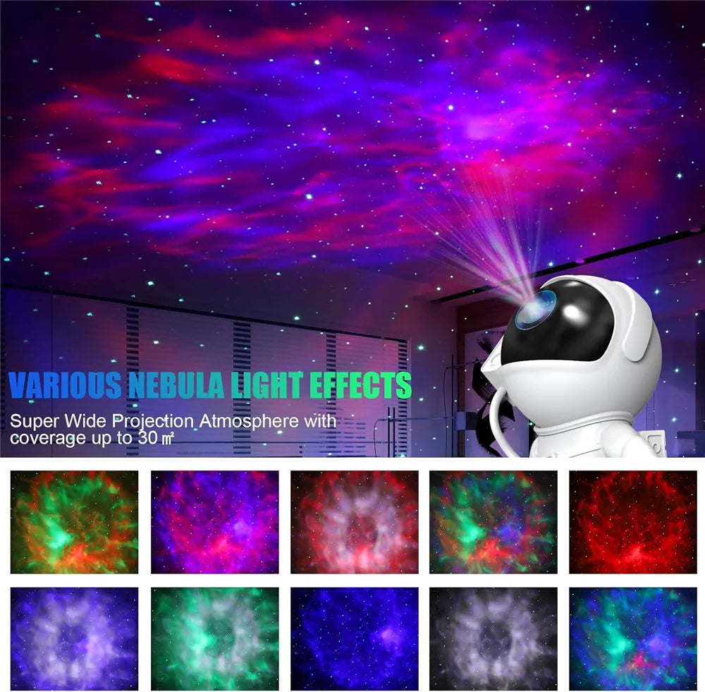 Bedroom Galaxy Star Projector HD – 13 Film Discs, 360° Rotation, Remote Control