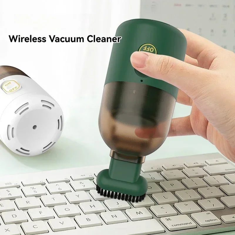 Mini Desktop Keyboard Vacuum Cleaner — USB Rechargeable Desk Cleaner