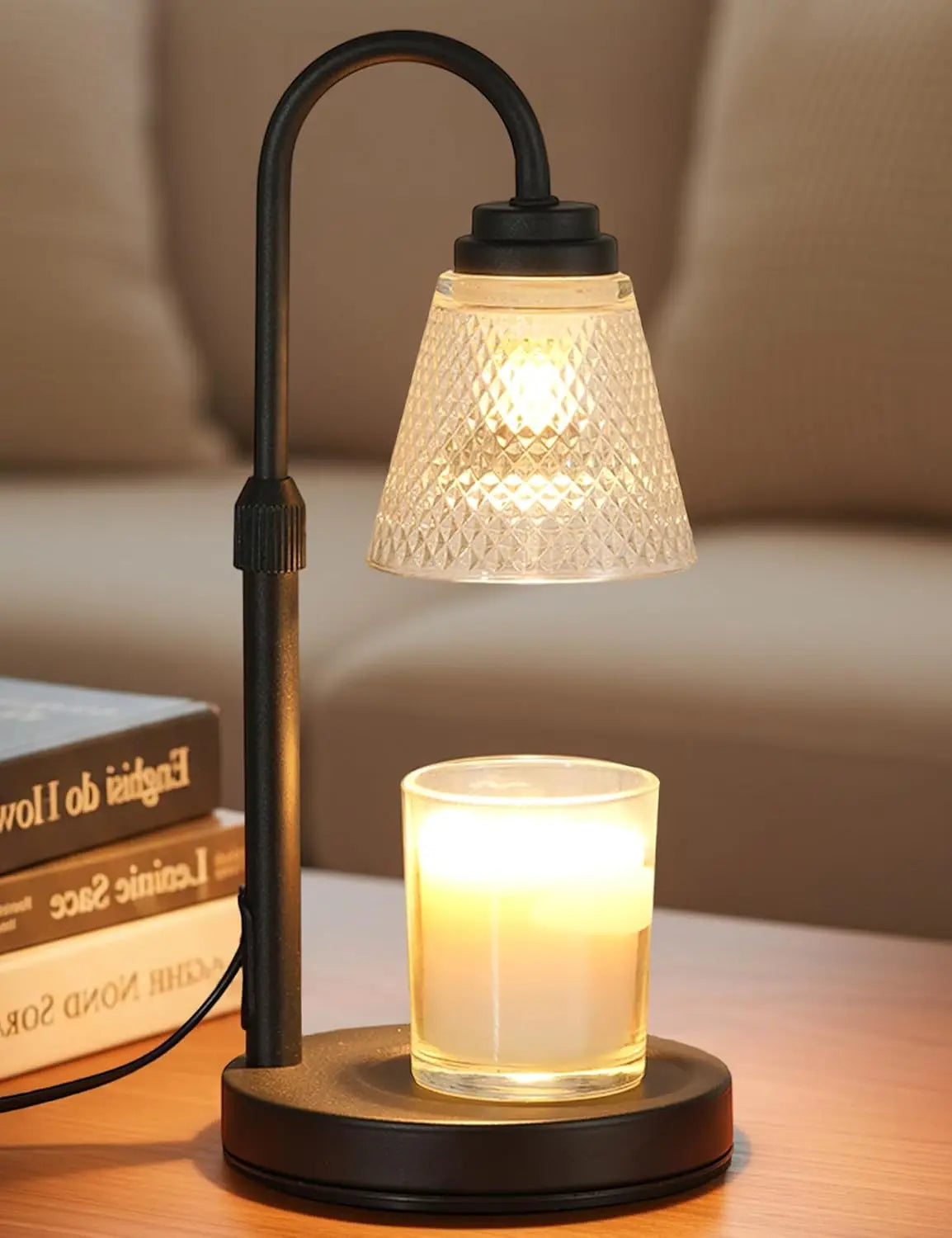 Candle Warmer Lamp with Timer & Dimmer — Flameless Wax Melt Light