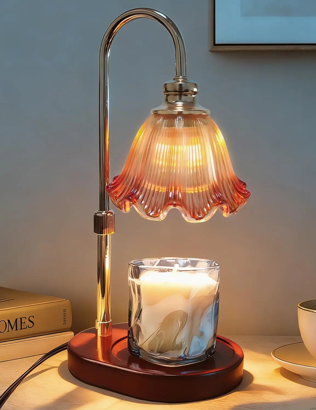 Candle Warmer Lamp with Timer & Dimmer — Flameless Wax Melt Light