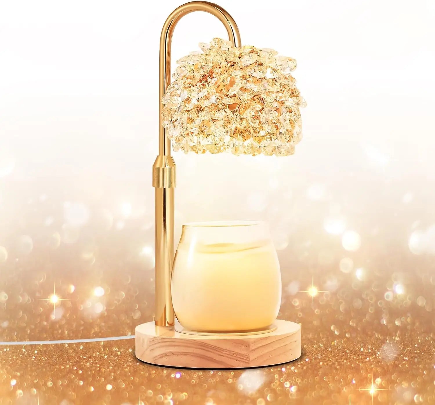 Candle Warmer Lamp with Timer & Dimmer — Flameless Wax Melt Light