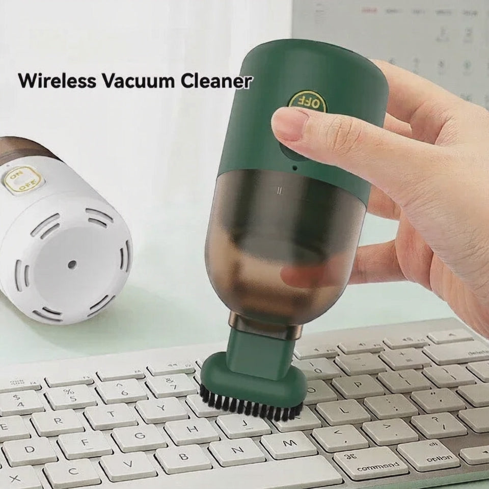 Mini Desktop Keyboard Vacuum Cleaner — USB Rechargeable Desk Cleaner