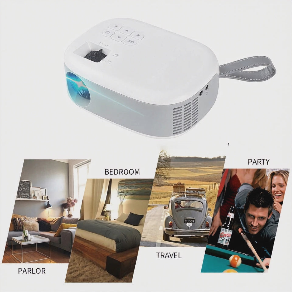 Mini Portable 1080P LED Projector — Home Theater Anywhere